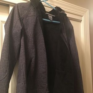 ladies large coat lined with fleece fur inside